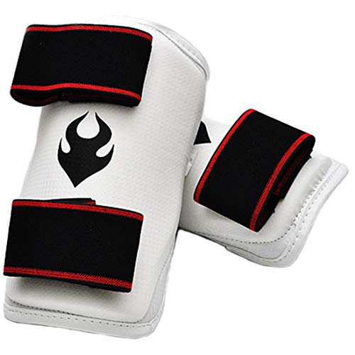 Taekwondo Korea Forearm Protectors Gear TKD MMA Martial Arts Karate Hapkido Kick Boxing (4. L(Length 25.6 cm or 10.1 inch))