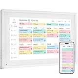 Digital Calendar Chore Chart –Touchscreen Interactive Digital Planner Display- Wifi Smart Planner w/LCD Display, Task Scheduling & Reward Tracker- Smart Display for Family Schedules