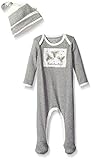 Burt's Bees Baby Organic Lap Shoulder Coverall and Knot Top Hat Set