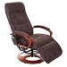Produktbild Mendler Relaxliege Arles II, Relaxsessel Massagesessel, MIT Massage Stoff/Textil ~ Wildlederimitat braun