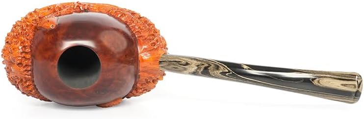 Heysong Pipes Handmade in Mediterranean Briar Pipe - Delicately Hand-Carved Animal Shapes Design Collectible (H70223Q3W1K)
