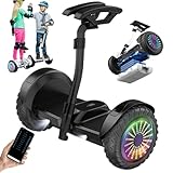 hoverboard 10 ans CONTROLADO POR APP: Se transforma instantáneamente en un hoverboard de gran tamaño con control remoto. Tu teléfono funciona como control remoto, con un volante de 360 ​​grados para ajustar la velocidad y la dirección con flexibilidad y lograr una conducción autónoma.