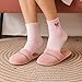 Eurzom 10 Pairs Socks Womens Crew Elastic Ankle Length Cotton Socks Aesthetic Cute Lightweight Low Cut Gifts for Women(Pink Bow)