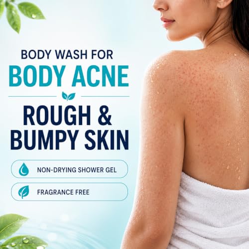 Image of Body Wash for Body Acne, Rough & Bumpy Skin, Non-Drying Fragrance-Free Shower Gel with 1% Salicylic Acid, 2.5% Niacinamide, Goat Milk & Hyaluronic Acid, 250ml