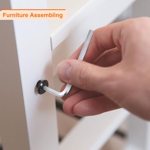 sourcing map 6Pcs L-Shaped Square Head Wrench 3/4/5/6/7/8mm Carbon Steel L-Key 4 Points Metric Bolt Wrenches Repairing Tool for Basic Home Repair DIY Project and General Applications - Image 5