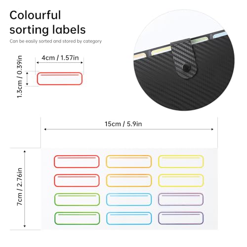 FRETONBA Accordion File Organiser, 13 Pockets Expanding Box File - Image 2