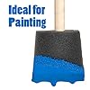 1", 2" & 3" Foam Paint Brushes – 24 Pack Foam Brush Set for Painting, Staining & Varnishing – Small Sponge Brushes for Crafts & Trim, Chiseled Tip, Wood Handle – Made in USA #2