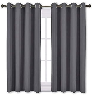 NICETOWN Blackout Curtains Panels for Bedroom - Window Treatment Thermal Insulated Solid Grommet