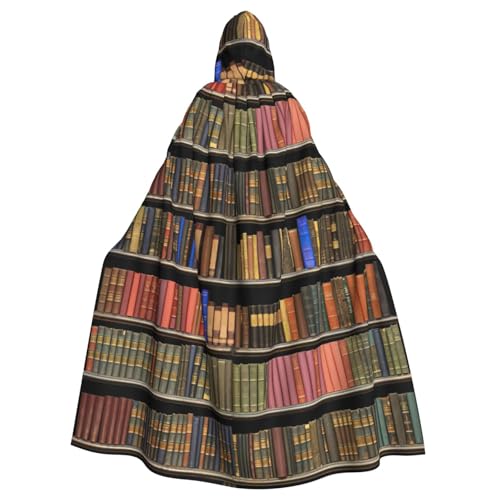 WYCZHY Capa de disfraz de larpa de biblioteca para adultos, capa medieval con capucha para festival renacentista, ropa gótica