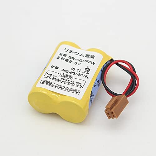 Miniatura 3 de Paquete de 4 baterías de litio BR-AGCF2W  6V  2200mAh PLC para FANUC A98L-0031-0011 máquina CNC con enchufe