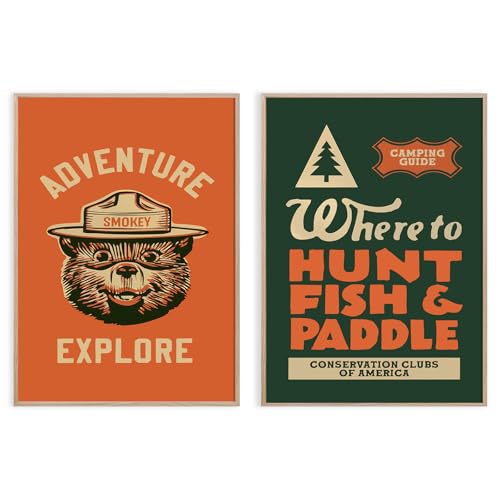 Outdoors Art Poster Nursery Wall Art Vintage Animal Wall Art