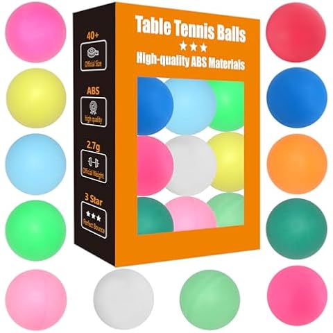 meizhouer 3 Star Colored Ping Pong Balls Cover