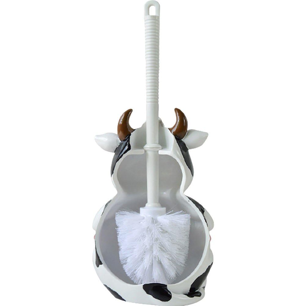 Toilettenbürste Badezimmer Neuheit Toilettenbürstenhalter Cartoon Frosch Kuh AFFE Harz Toilettenwäscher Set Toilettenbürste Reinigungswerkzeug