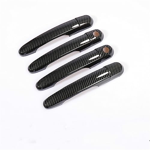 Garniture poignée Hyundai Elantra HD 2007-2010 protection anti-rayure look carbone