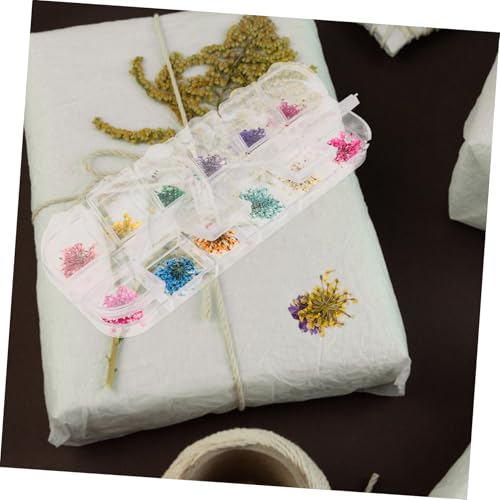 Kit de manualidades de resina epoxi con flores secas miniatura 3