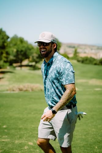 Image of BRIMZ Golf Performance Hat - Tee Holder & Magnetic Ball Marker - Breathable, Sweat & Water Resistant Golfing Snapback Hat