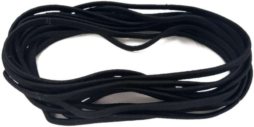 12 Extra Large Hair Ties for Dreadlocks and Thick Hair, Long and Oversized (Black)