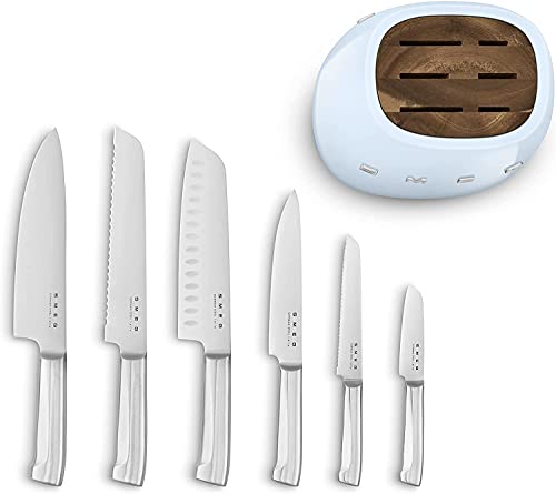 Smeg Juego de cuchillos de Cocina Acero inox. Azul Pastel - Imagen 4