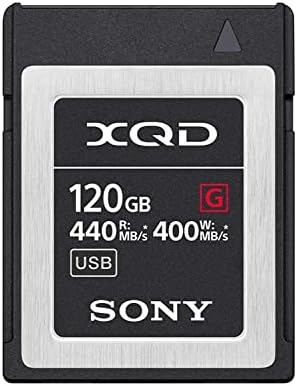 Sony 64GB XQD Flash Memory Card - High Speed G Series ( Read 440MB/s and Write 400MB/s) - QDG64E, Black, Silver