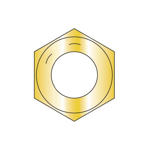 7/8-14 Finished Hex Nuts/Grade 8 / Zinc Yellow/Made in USA (Carton: 250 pcs)