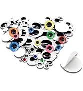100pcs Glow-in-the-Dark Wiggle Googly Eyes - Self-Adhesive Luminous Sticker Eyes In Assorted Sizes For DIY Crafts, Scrapbooking, Halloween & Christmas Decorations
