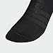 adidas Unisex Cushioned Essentials Ankle Socks 6 Pair Pack, black/black/white, 42-45