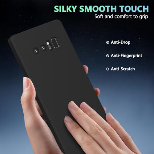 Image of for Samsung Galaxy Note 8 Case Black, Scratch Resistant with Soft Touch, Slim Thin Phone Cover for Samsung Galaxy Note 8