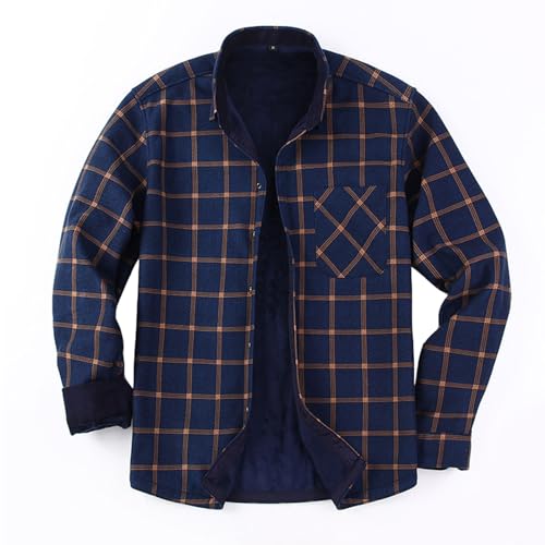 Chemise homme chaude contre le froid en polaire épaisse pour l'hiver taille S