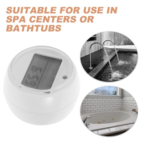 Toyvian プール用水温計 浮かべるタイプ 防水仕様 IPX6対応 軽量PP素材使用 ボタン電池内蔵 氷風呂や浴槽の水温測定に最適な冷水プランジ用温度計 [3]