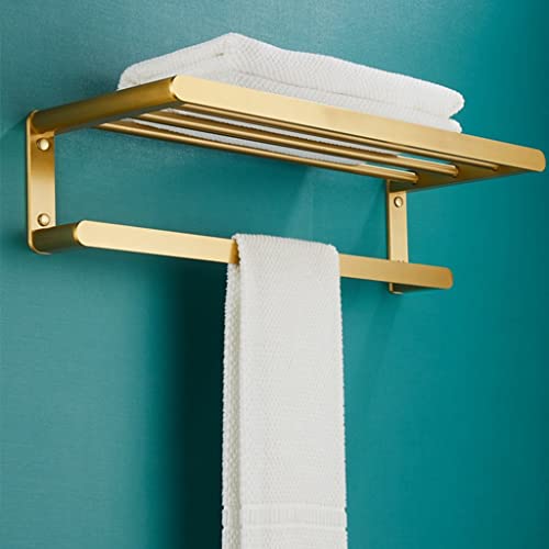 Porte-serviettes brossé haut de gamme avec support mural robuste - 6