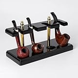 MATÉRIAU DE QUALITÉ SUPÉRIEURE : Le support à tuyaux en bois est en bois et chaque espace vide est mesuré avec précision pour un support à tuyaux en bois classique. Durable et pratique, il est très beau à placer dans votre bureau et donne à votre pièce un caractère unique et luxueux.