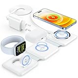 【Magnetisches Design für stabiles Laden】Das Mag-Safe Ladegerät von Apple ermöglicht magnetisches Laden für iPhone und iWatch. Platzieren Sie das Telefon einfach richtig. Unterstützt das Laden eines iPhones mit einer magnetsicheren Handyhülle oder anderen magnetischen Hüllen (mit einer Dicke von ca. 1 mm). Das ladestation apple watch und iphone lässt sich um 180 Grad zusammenklappen und steht zum bequemen Aufladen aufrecht.