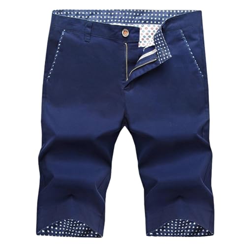 Short d'été en coton pour homme avec ceinture style coréen coupe ajustée