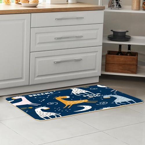 Tapete de cocina resistente VAPOKF de microfibra de alta densidad estampado 7