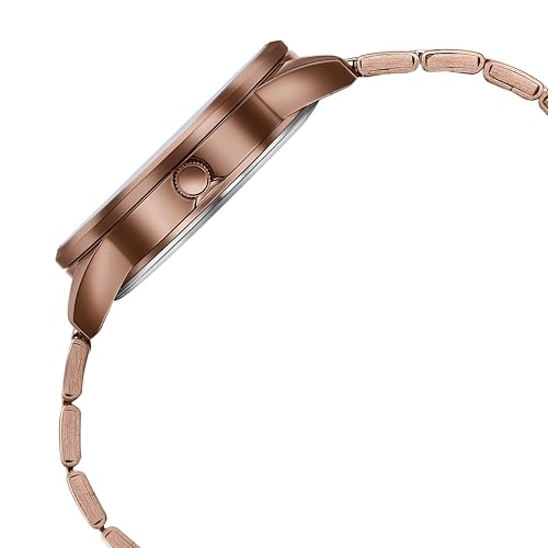 Image of Sonata Poze Quartz Analog Brown Dial Metal Strap Watch for Men