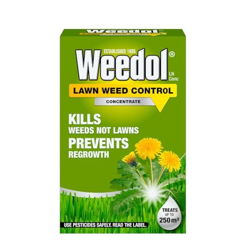 Weedol Lawn Weedkiller Concentrate - Effective Weed Control for Lawns, Fast Acting, Kills Weeds & Moss, Ideal for Maintaining Healthy Lawns, Easy to Use, Professional Results (500ml)