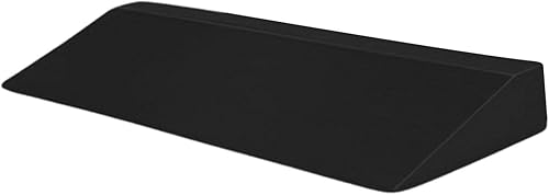 Bloques de cuña de espuma de yoga, cuña elástica inclinada de EVA de 19.7 pulgadas, cuña de yoga para soporte de muñeca y espalda baja, equilibrio,