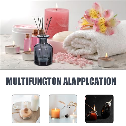 Flacon diffuseur de parfum vide en verre bleu 150 ML avec bâtonnets - 4