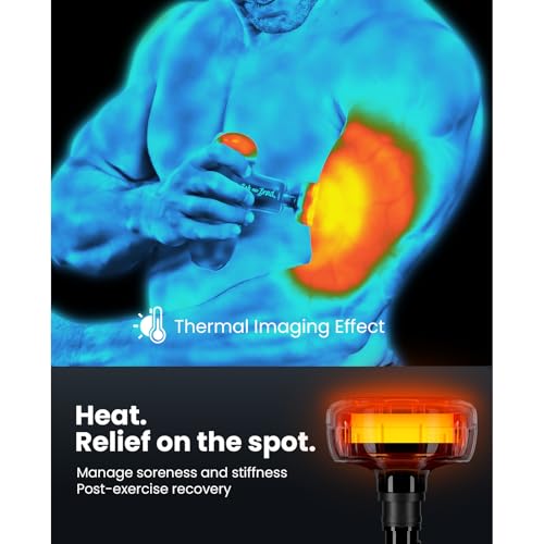 BOB AND BRAD Q2 Plus Mini Heated Massage Gun - Portable Deep Tissue Percussion Massager, FSA & HSA Eligible