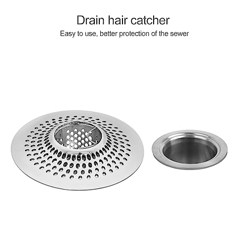 image for LEKEYE Shower Drain Hair Catcher | Bathtub Stopper/Strainer Stainless 