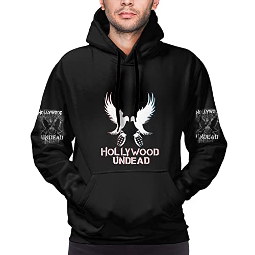 Aliciawarrensed Hollywood-Undead Hoodie Merch Herren Kapuzenpullover Sweatshirt Pullover Für Männer Men Geschenk Gift Black S Cover