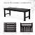 Stoog Outdoor Bench, 2-Person Outdoor Poly Lumber Backless Bench, Weatherproof Garden Bench, Never Rot or Fade, Suit for Church, Backyard, Porch and Park, Black