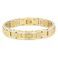 Gold-Colored Diamond Stainless Steel