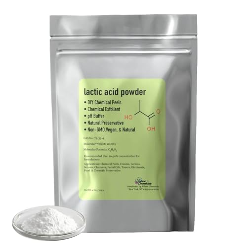 Lactic Acid Powder Lactic Acid Cosmetics Grade DIY Lactic Acid Peel for Skin Moisturizing by Talsen Chemicals (1 Ounce (Pack of 1)