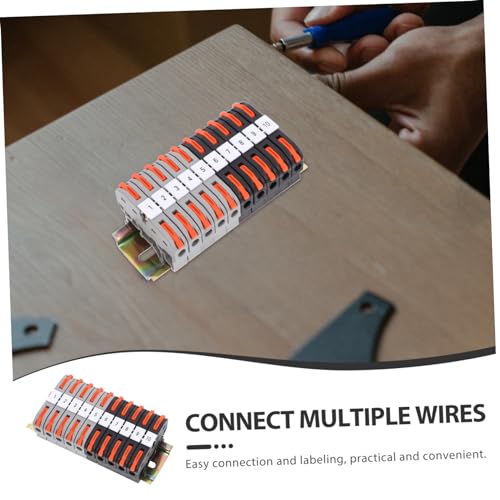 Connecteurs électriques DIN rail kit bloc de terminaison compact pour boîte de dérivation - 4