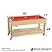 Wood Designs Sand and Water Sensory Play Table, Drainable Plastic Tub with Lid, Sturdy Birch Plywood Built for Kids, Daycare, Classroom 46
