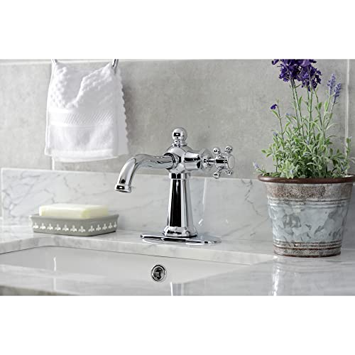 Kingston Brass KSD154BXCP Nautical Single-Handle Bathroom Faucet with Push Pop-Up, Polished Chrome by Kingston Brass - Image 4
