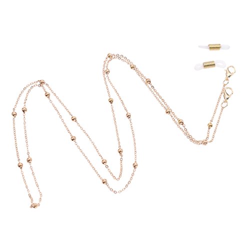 YNuth Cadena de Gafas Correa de Gafas Longitud 77.5 cm con Anillas Antideslizante de Silicona para Mujeres