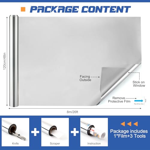Film reflectante para ventana Pushglossy 48x26 pulgadas miniatura 2