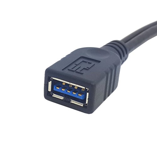 Chenyang U3-065 Cy Usb 3.0 Female To Dual Usb Male Extra Power Data Y Extension Cable thumb #2